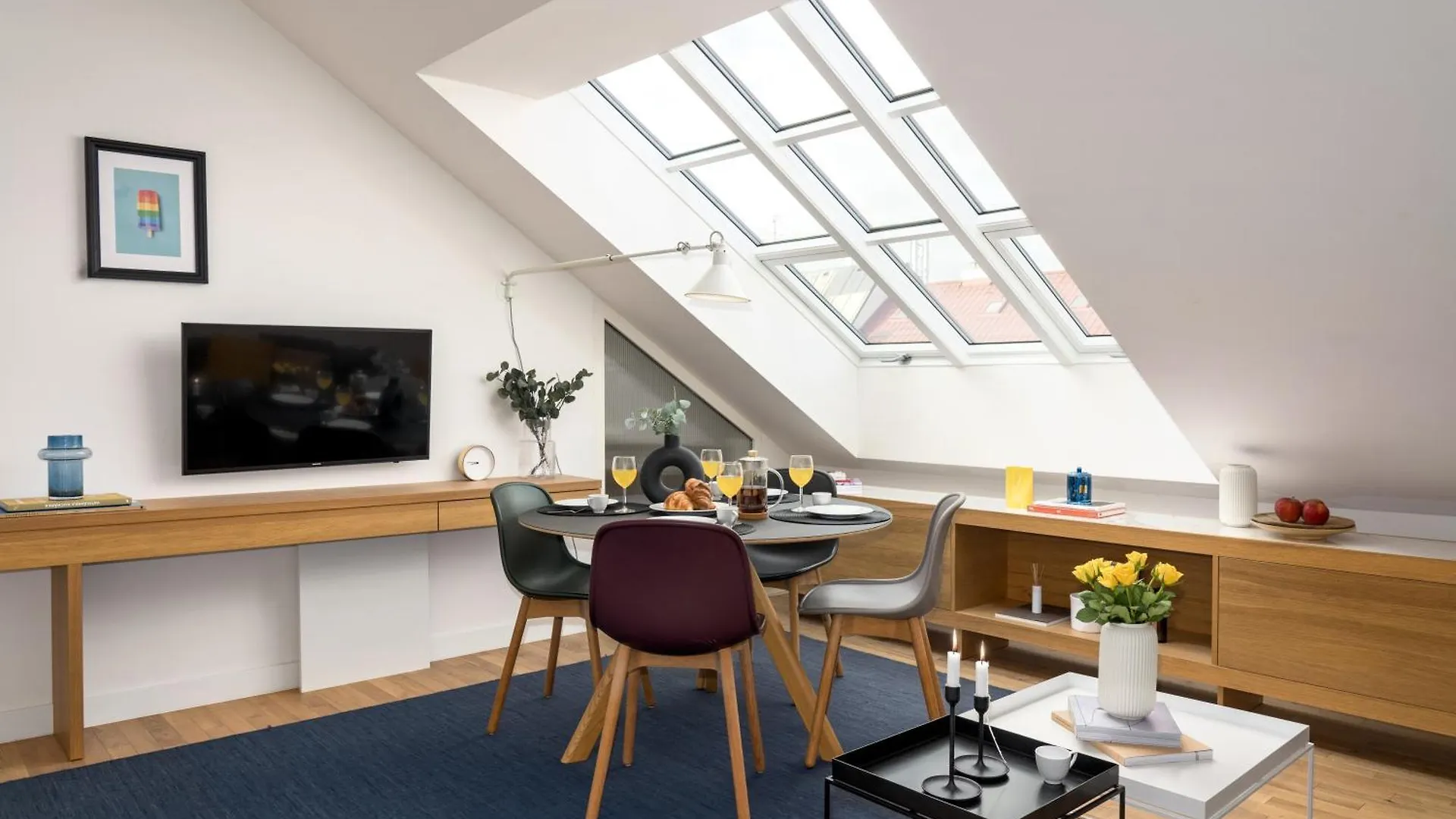 Appartement Prague Days - Attic Apt - Workspace - 100 Mbps Wi-Fi - Park Nearby Tsjechië